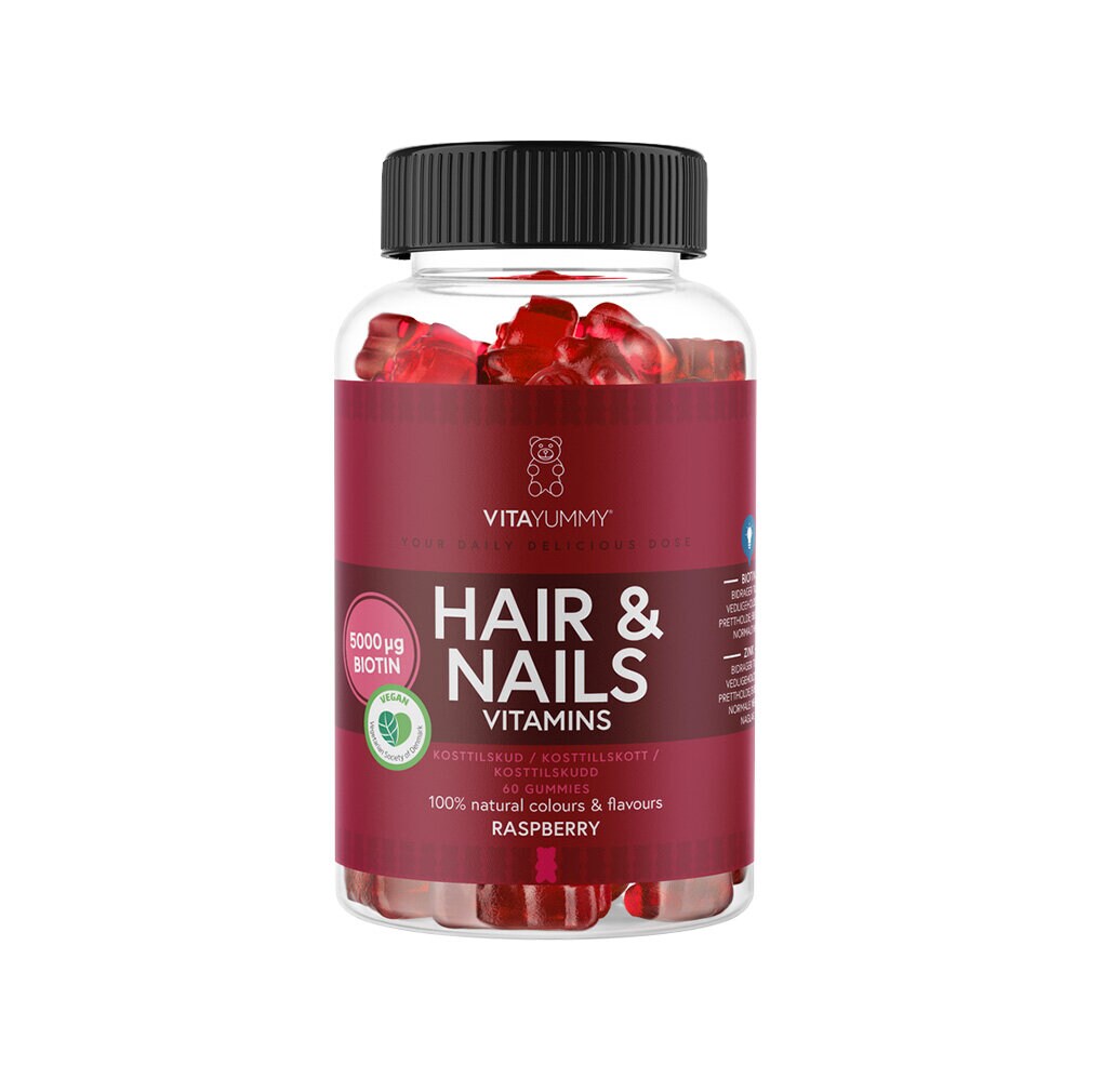 Hair Nails Vitamin Raspberry 60st - VitaYummy