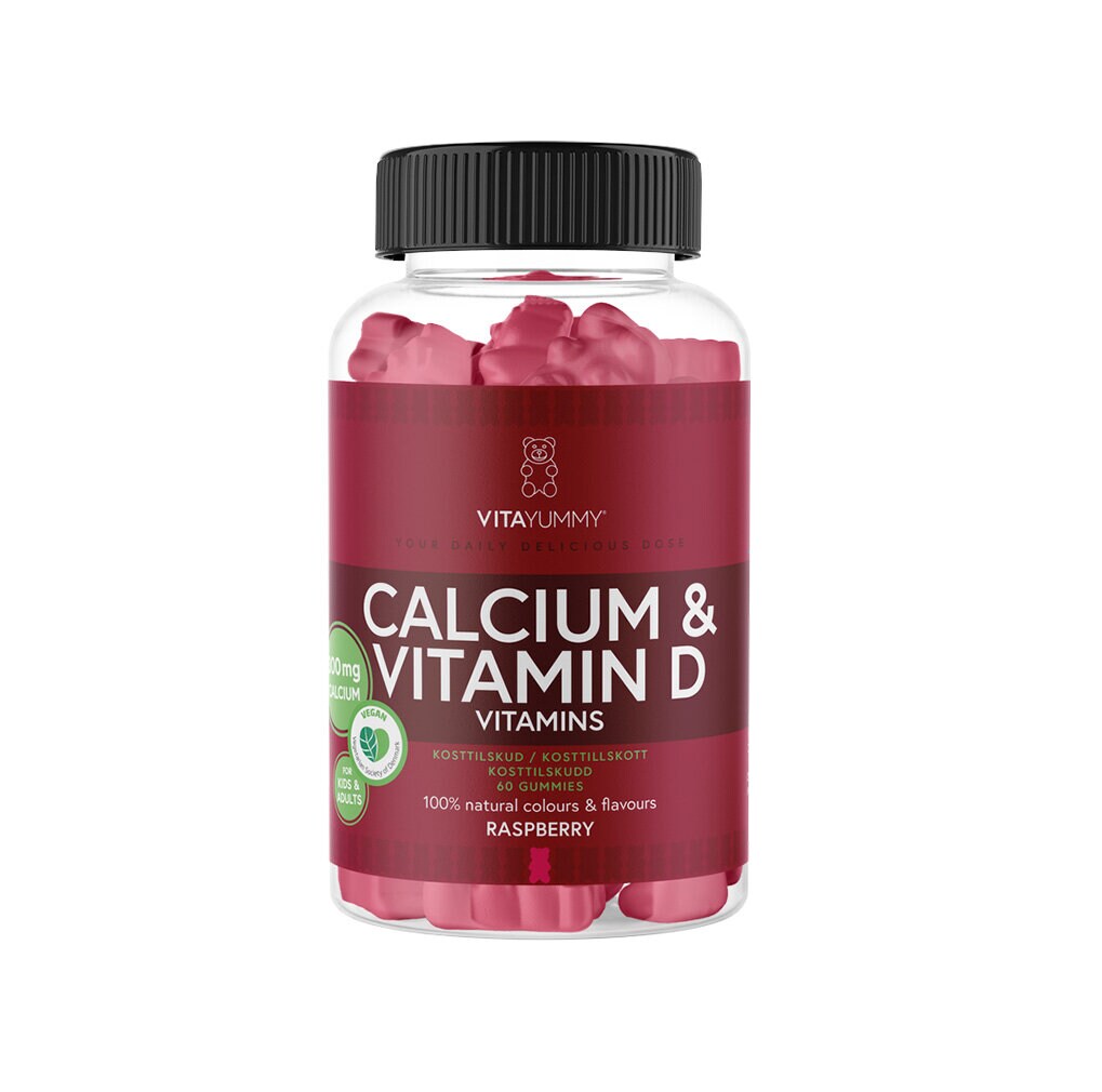 Calcium D Raspberry 60st - VitaYummy