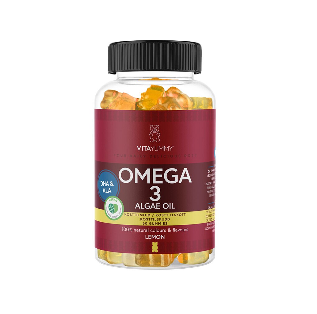 Omega3 Algae Oil Lemon 60st - VitaYummy