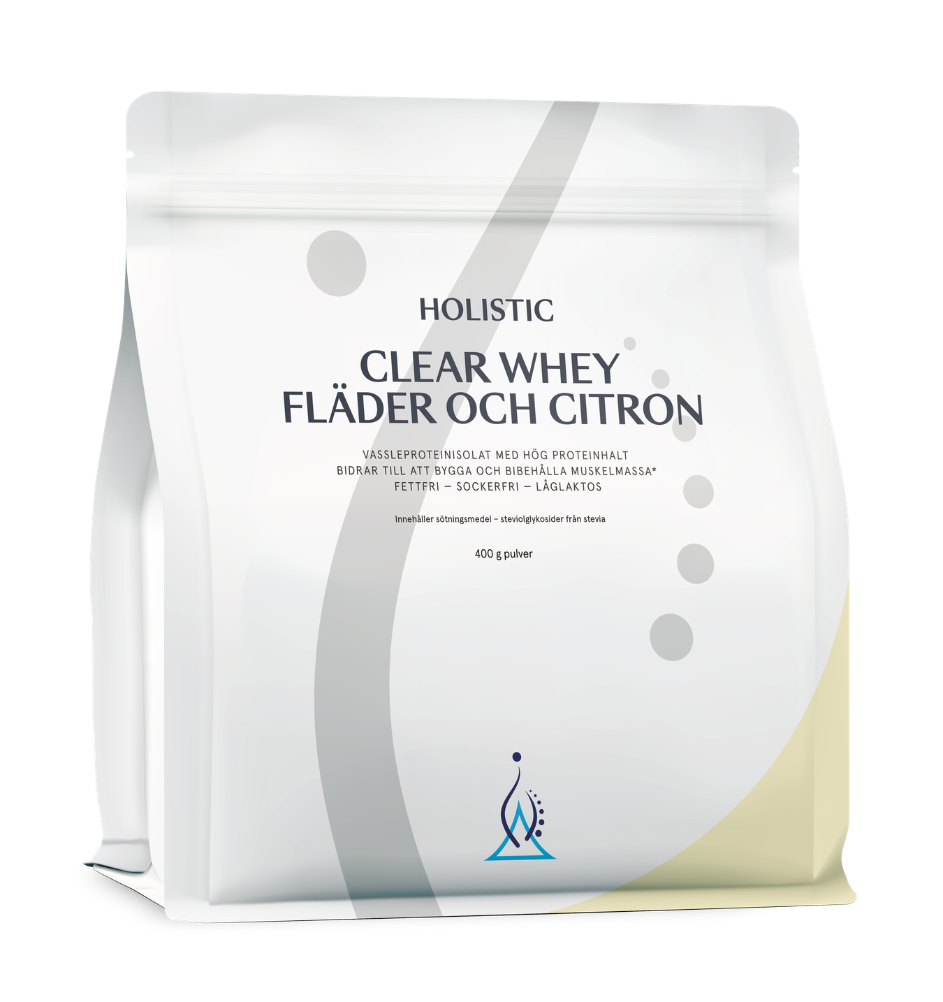 Clear Whey vassleproteinisolat fläder och citron, 400g - Holistic