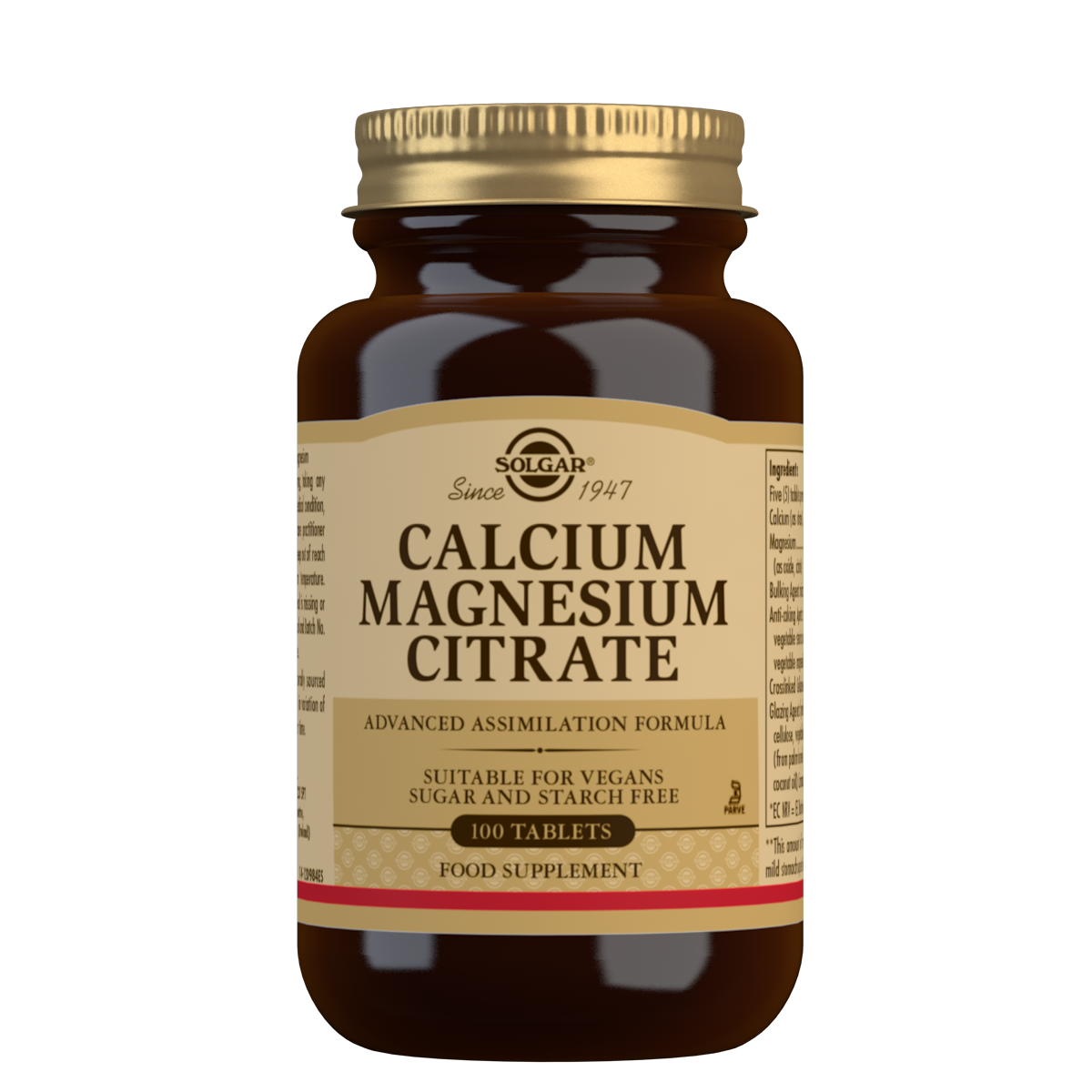 Calcium Magnesium Citrate 100 kapslar - Solgar®