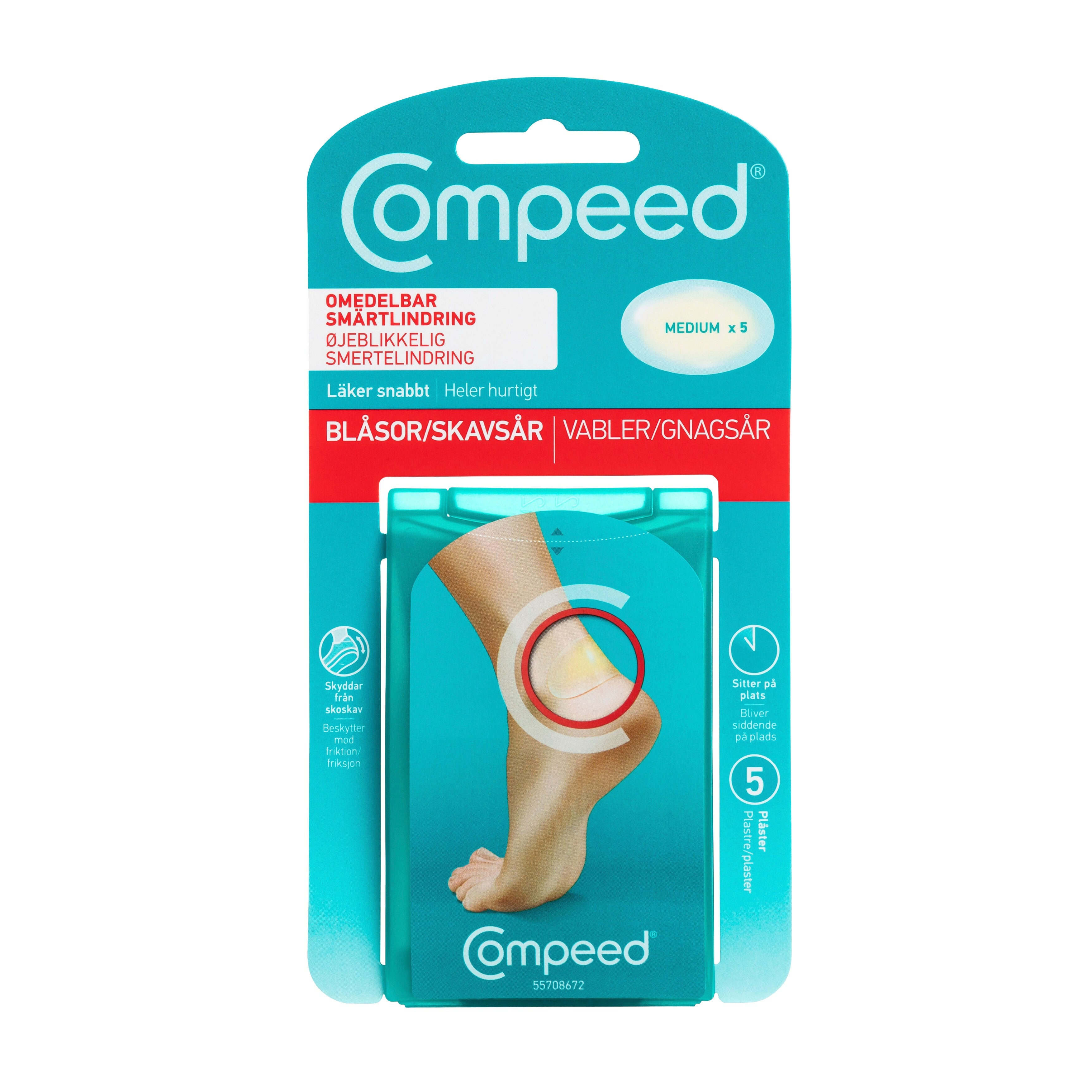 Compeed Skavsårsplåster Medium 5st - Compeed