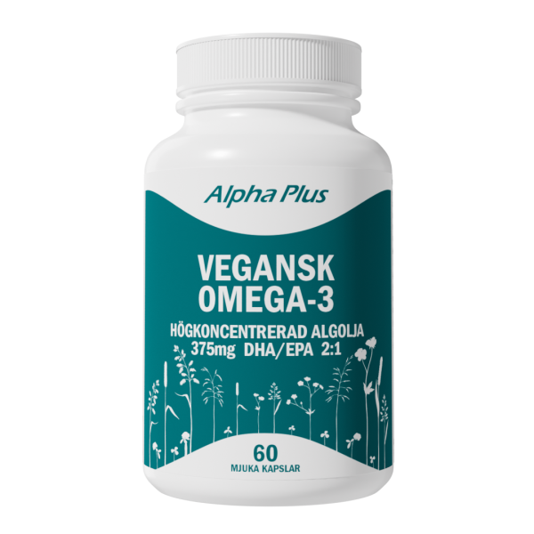 Vegansk Omega 3 60 Mjuka kapslar - Alpha Plus