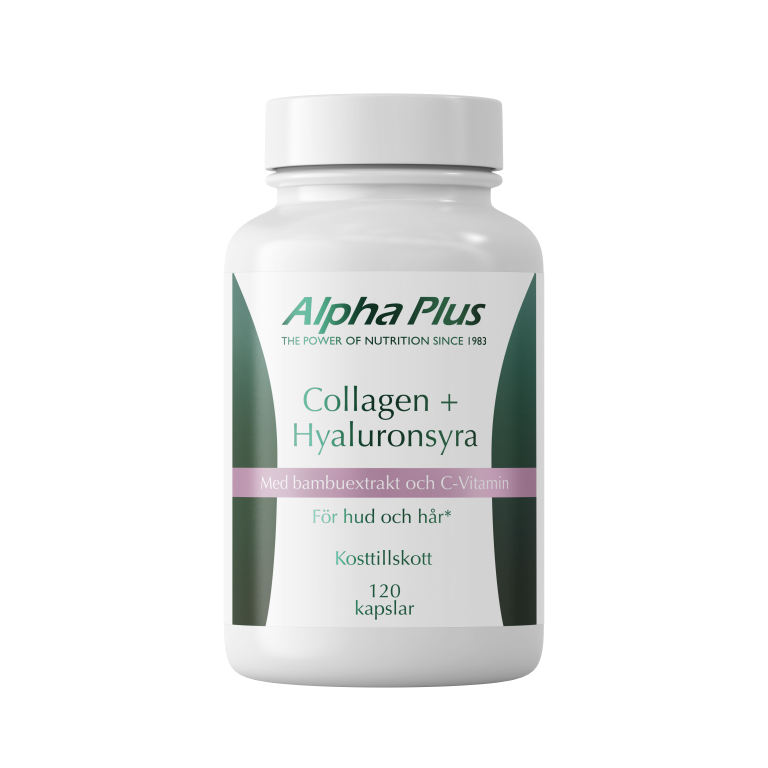 Collagen + hyaluronsyra 120 kapslar - Alpha Plus