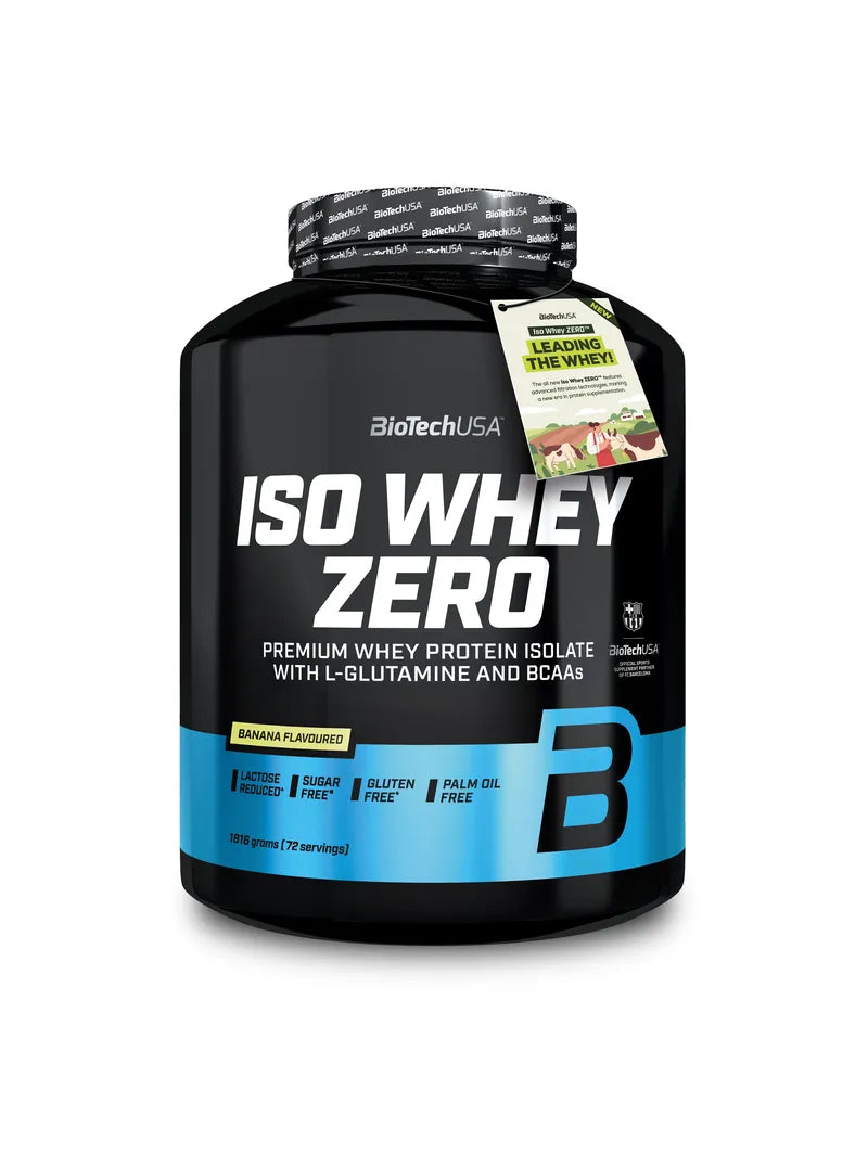 Iso Whey Zero Laktosreducerat Vassleproteinisolat 1814g - BioTech USA