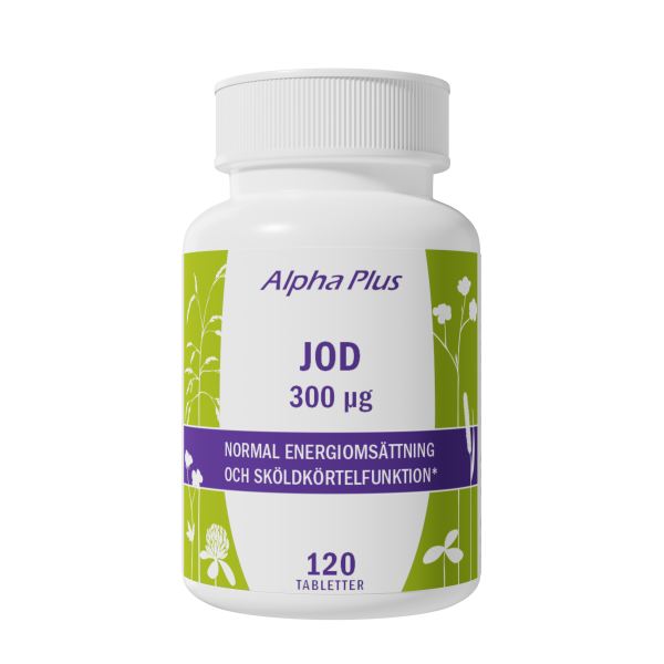 Jod 300 µg 120 tabletter - Alpha Plus