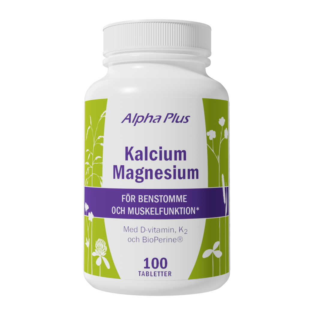 Kalcium Magnesium 100 tabletter - Alpha Plus