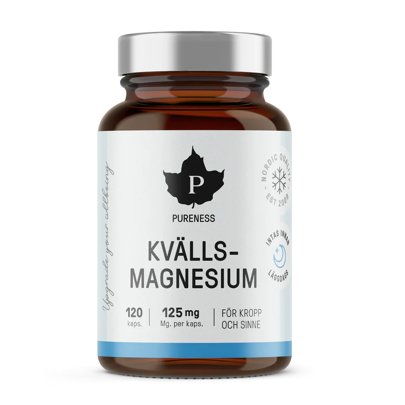 Kvällsmagnesium 120 kapslar - Pureness