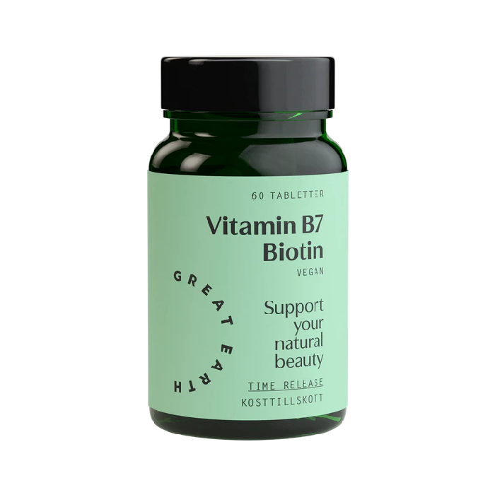 Vitamin B7- Biotin 60 tabletter - Great Earth