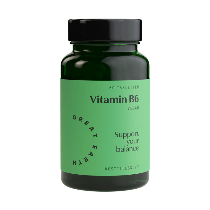 Vitamin B6 60 tabletter - Great Earth