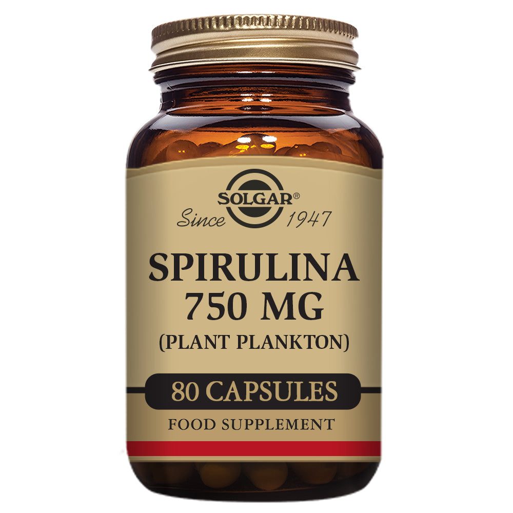 Spirulina 750mg 80 kapslar - Solgar