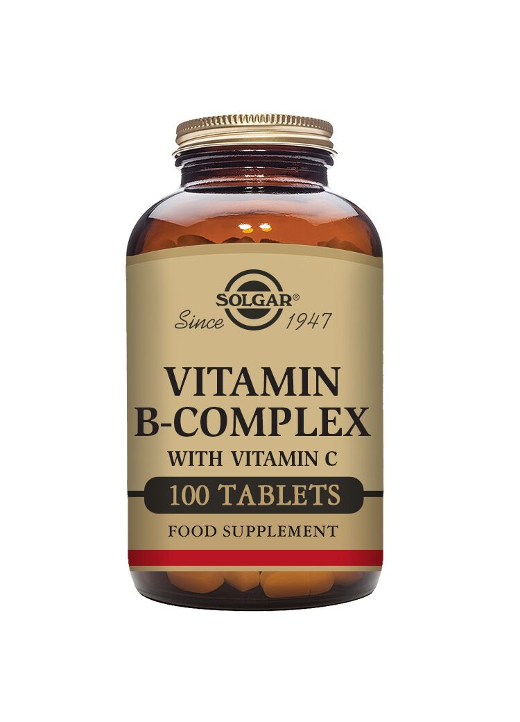 Vitamin B-Complex med Vitamin C 100 tabletter - Solgar