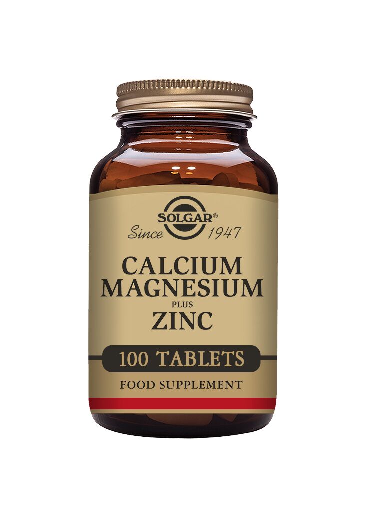 Calcium Magnesium Plus Zinc 100 tabletter - Solgar