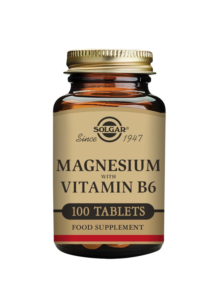 Magnesium oxid with Vitamin B6 100 tabletter - Solgar