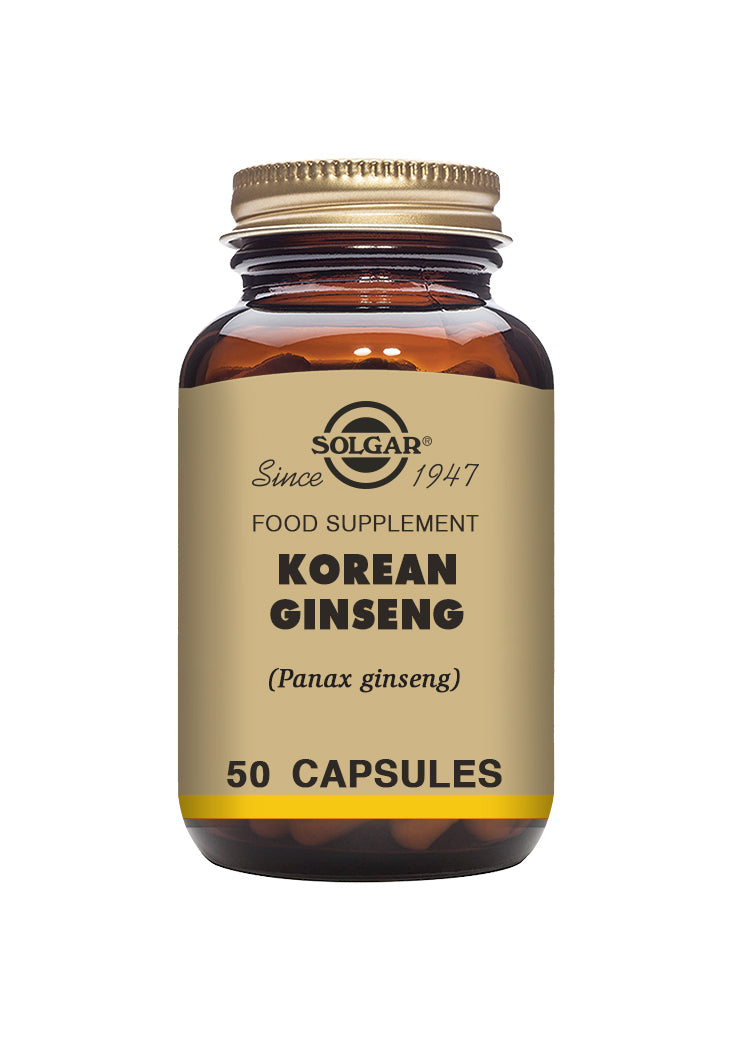 Korean Ginseng 520mg 50 Kapslar - Solgar