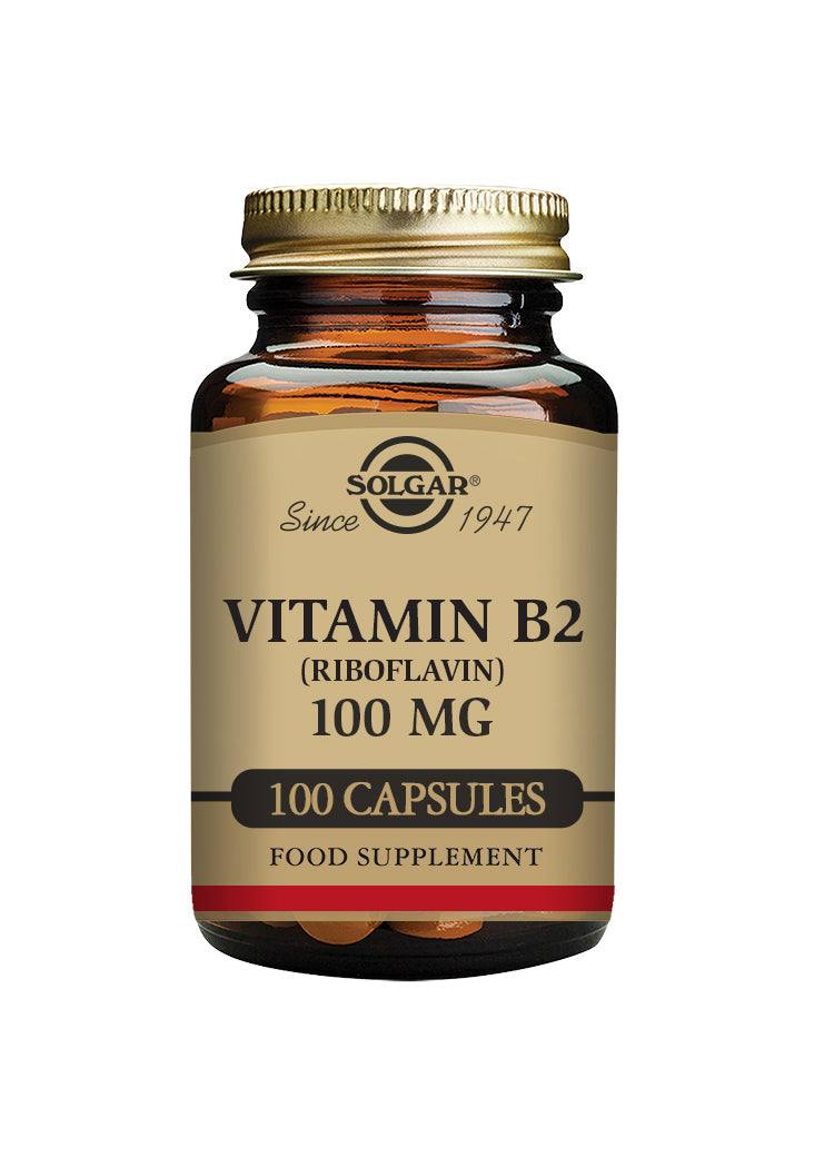 Vitamin B2 (Riboflavin) 100 mg 100 kapslar