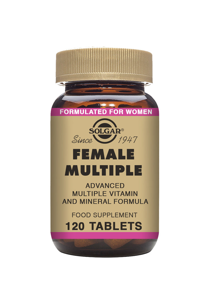 Female Multiple – Multivitamin 120 tabletter - Solgar