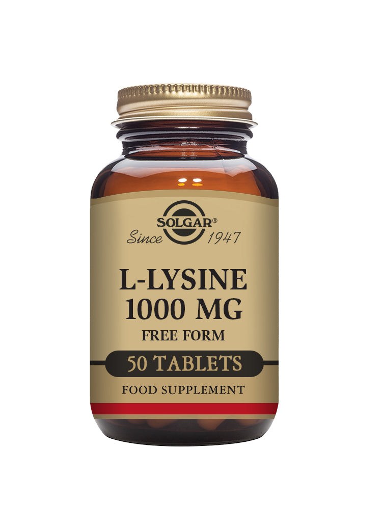 L-Lysine 1000 mg, 50 tabletter - Solgar