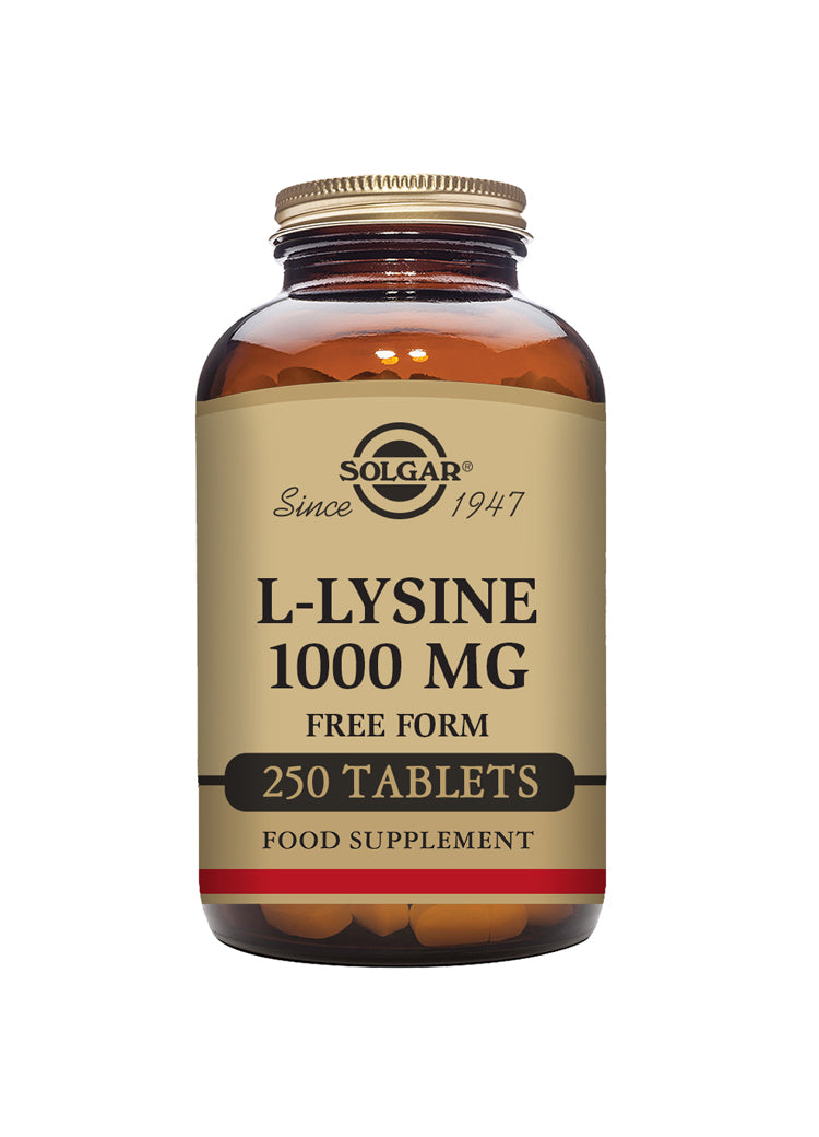 L-Lysine 1000 mg, 250 tabletter - Solgar