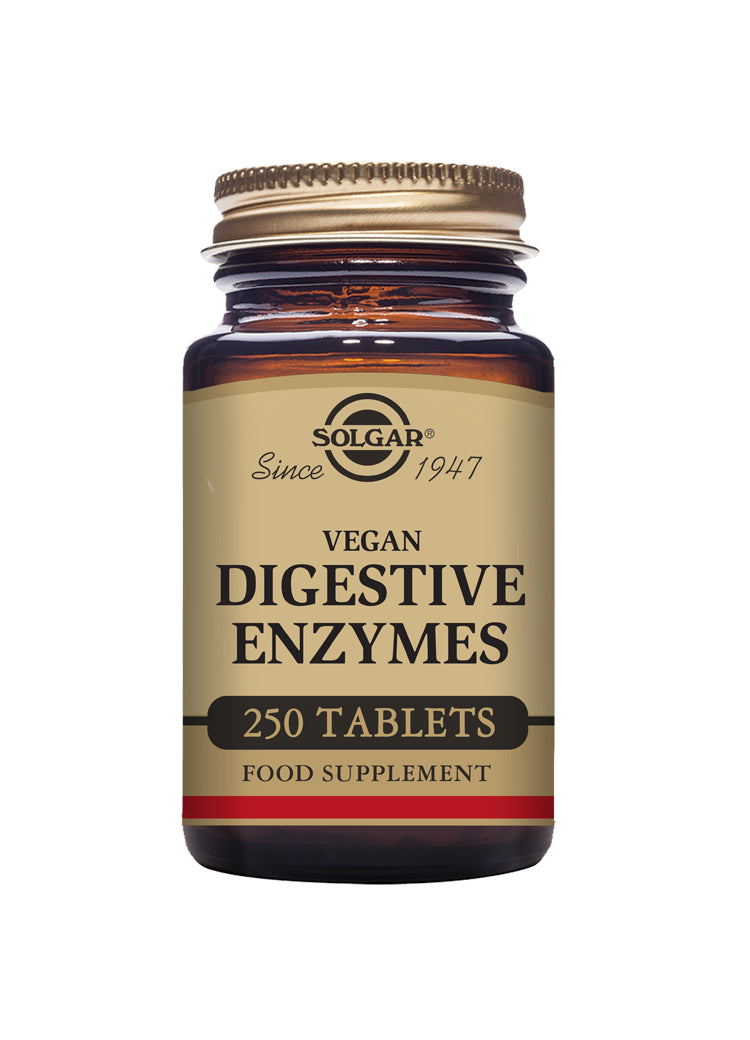 Vegan Digestive Enzymes Chewable 250 tuggtabletter - Solgar