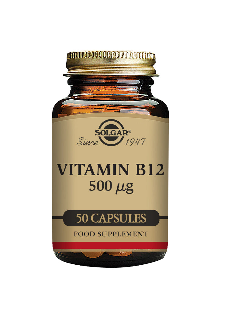 Vitamin B12 500µg 50 kapslar - Solgar