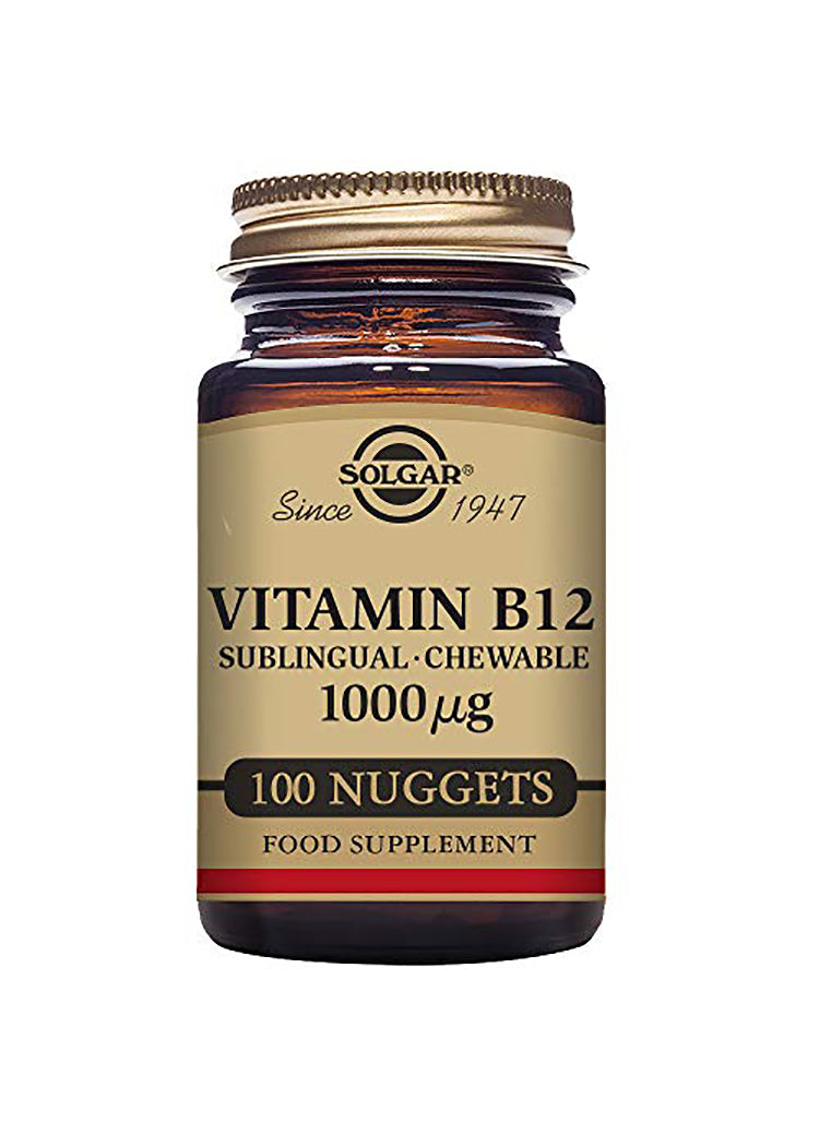 Vitamin B12 1000µg Sublingual 100 Tuggtabletter - Solgar