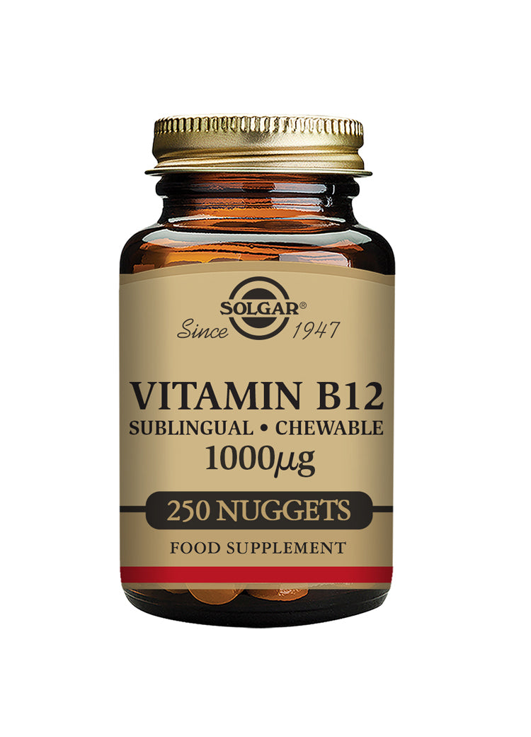 Vitamin B12 1000µg Sublingual 250 Tuggtabletter - Solgar