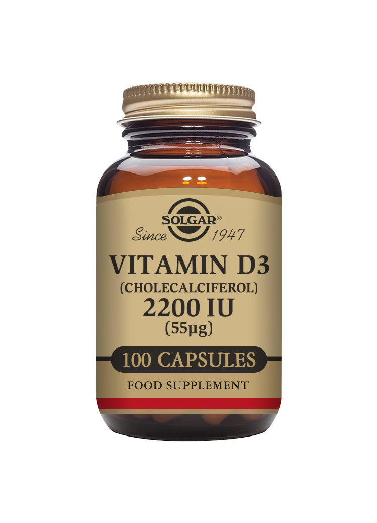 Vitamin D3 2200 IU (55 ug) 100 kapslar - Solgar