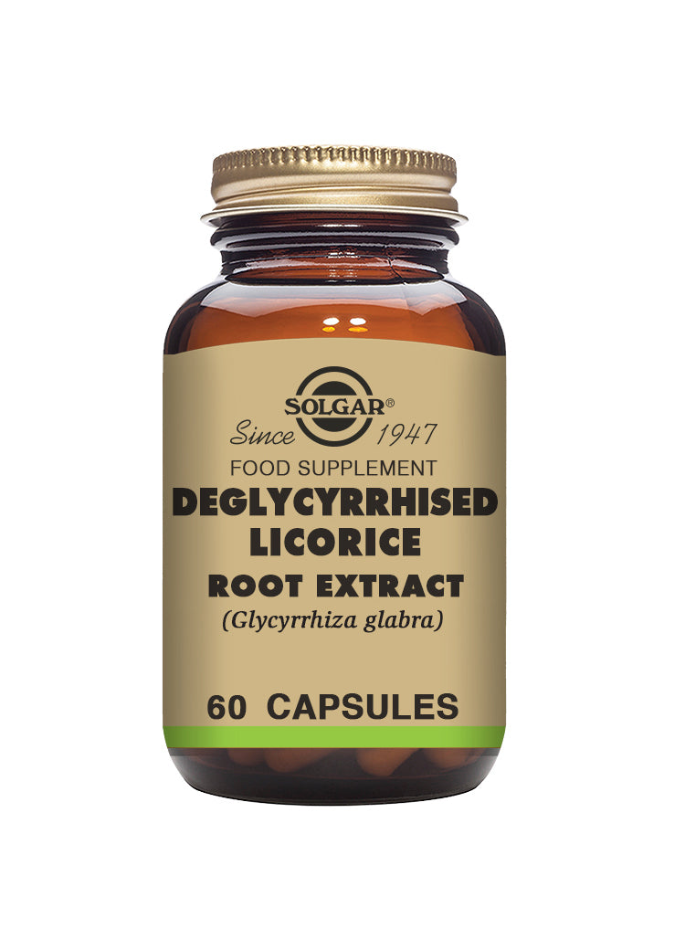 DGL Licorice Root Extract 60 Kapslar - Solgar