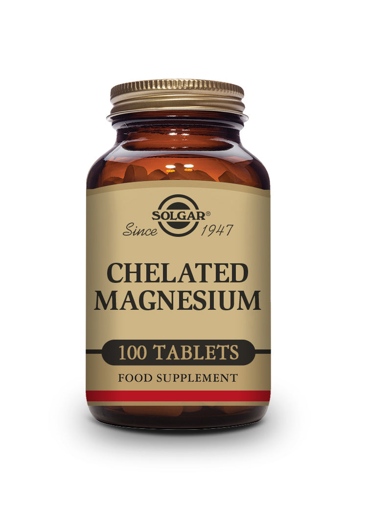 Chelated Magnesium 100mg 100 tabletter - Solgar