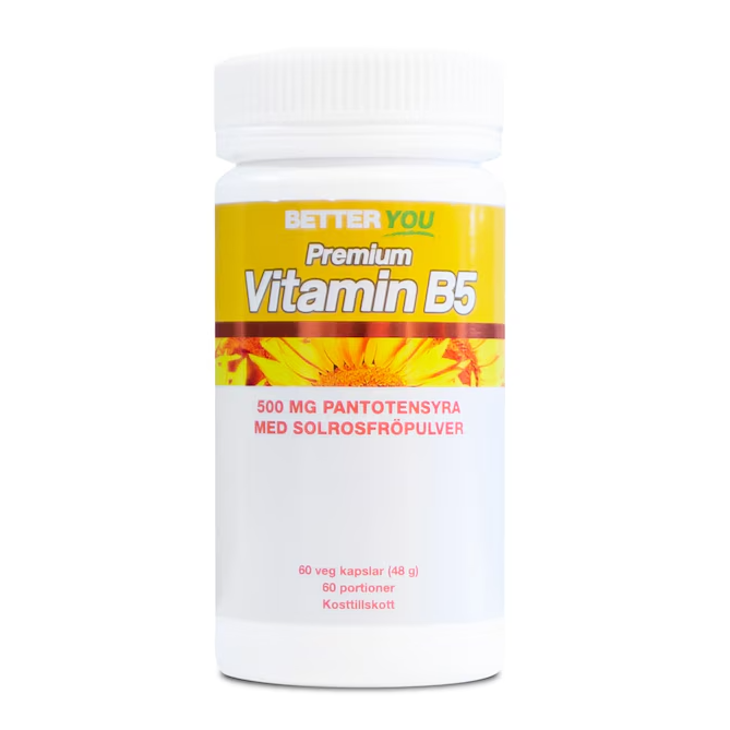 Premium Vitamin B5 60 kapslar - Better You