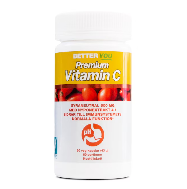 Premium Vitamin C 60 kapslar - Better You