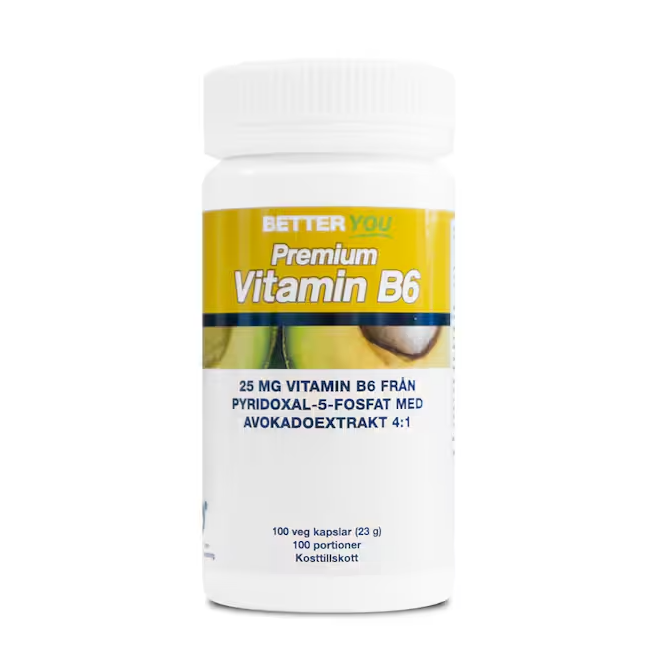 Premium Vitamin B6 100 kapslar - Better You