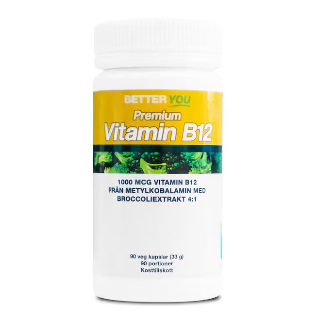 Premium Vitamin B12 90 kapslar - Better You