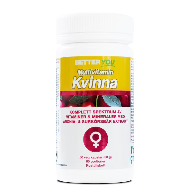 Multivitamin Kvinna 60 kapslar - Better You