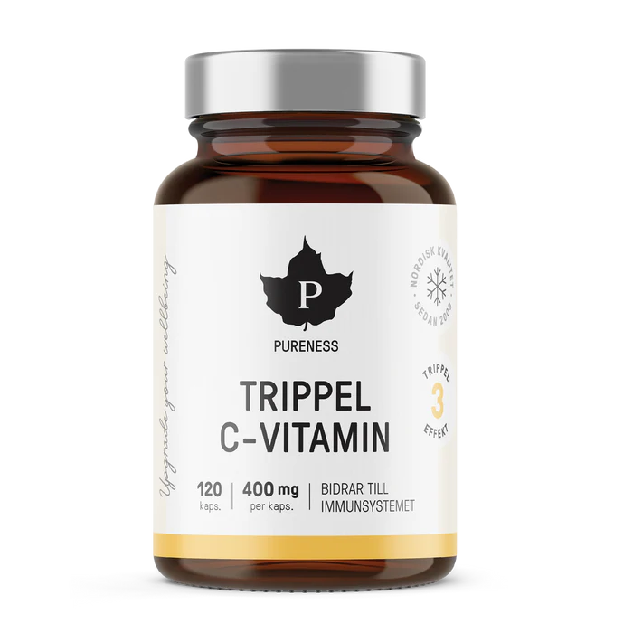 Trippel C-vitamin 120 kapslar - Pureness