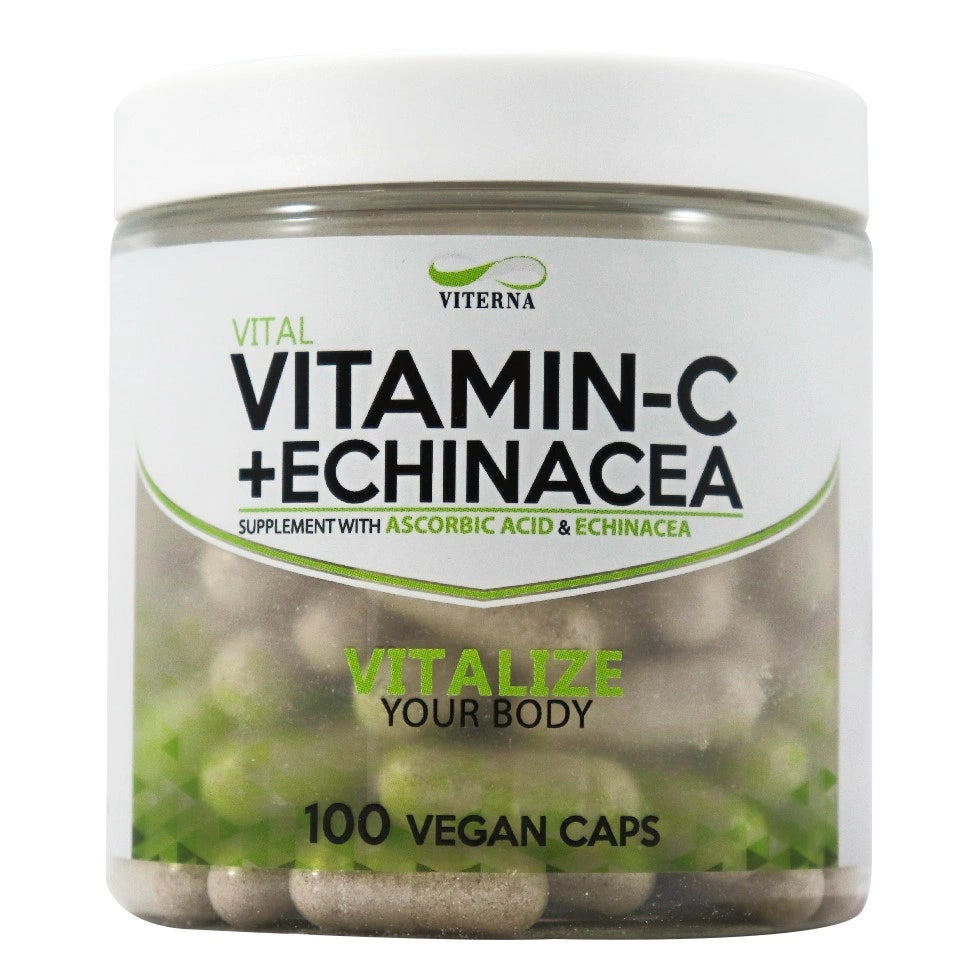 Vitamin C + Echinacea 100 kapslar - Viterna