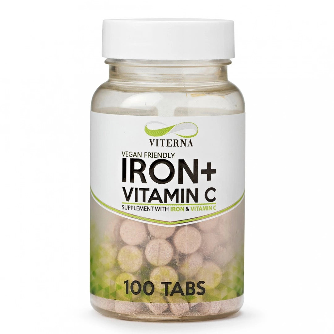 Iron + Vitamin C 100 tabletter - Viterna