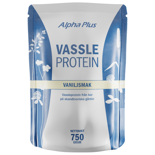 Vassleprotein vaniljsmak 750g - Alpha Plus