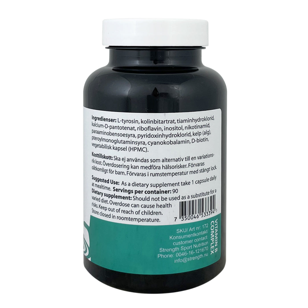 Vitamin B-Complex + 90 kapslar - Strength Sport Nutrition