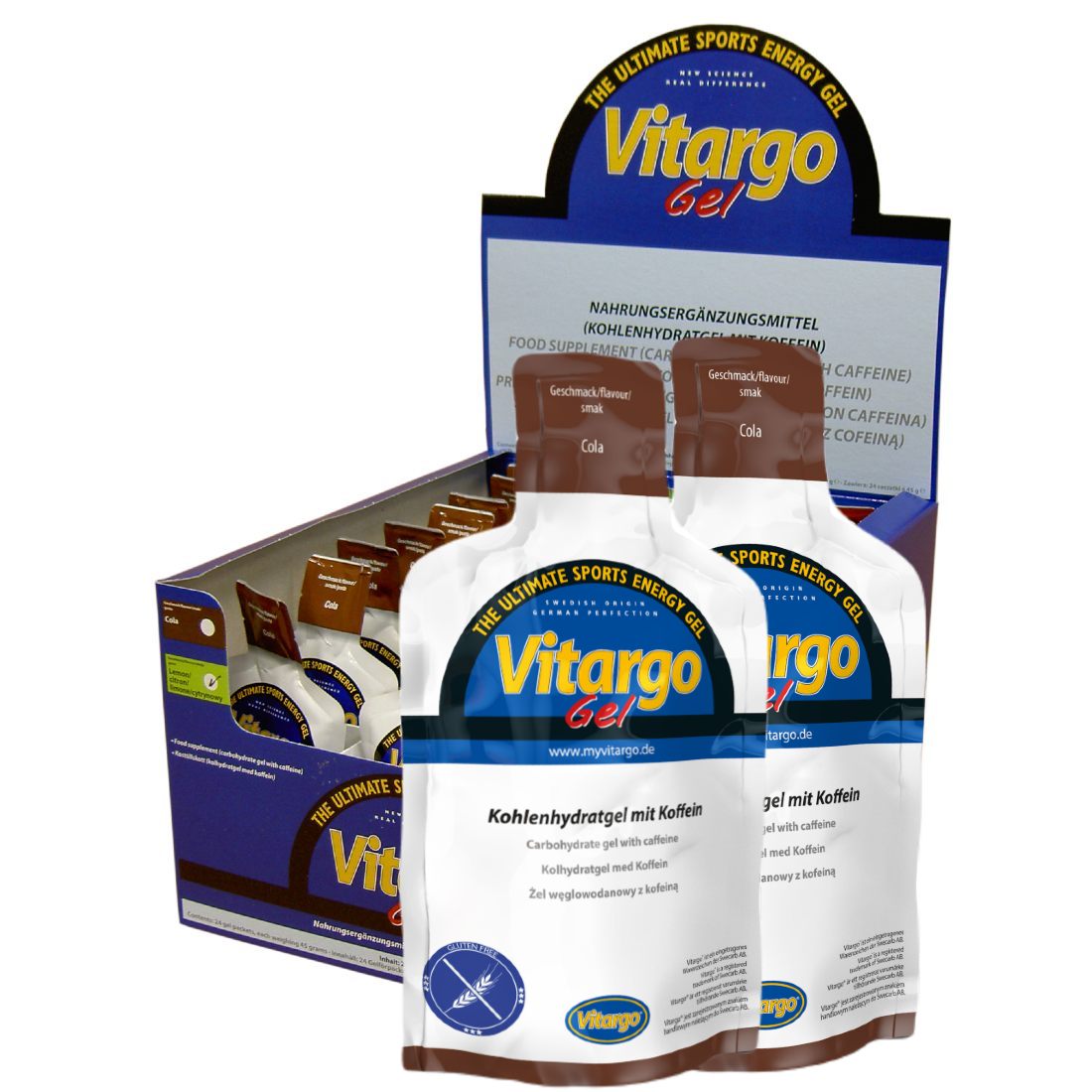 Vitargo Gel med koffein, 45g x24 - Vitargo