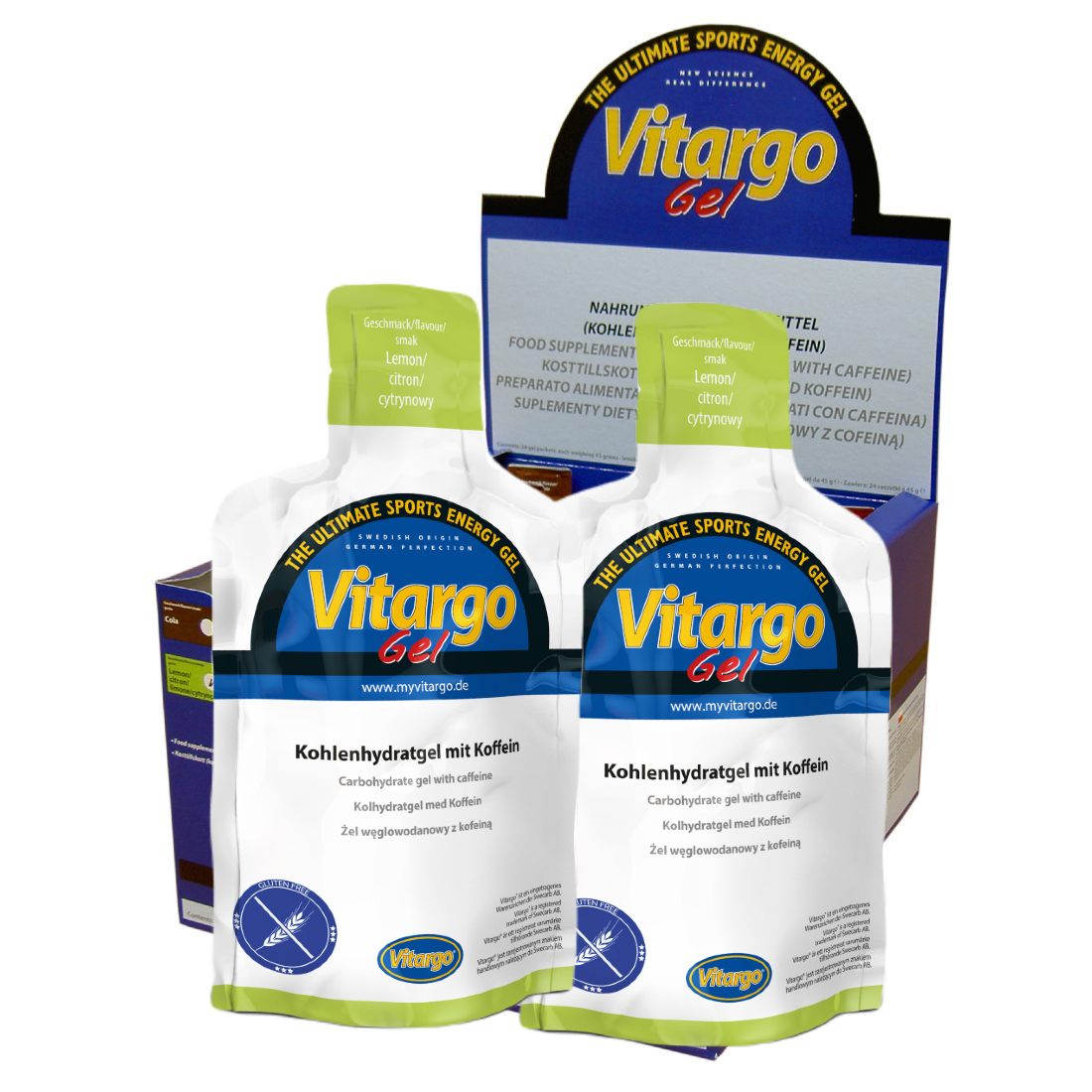 Vitargo Gel med koffein, 45g x24 - Vitargo