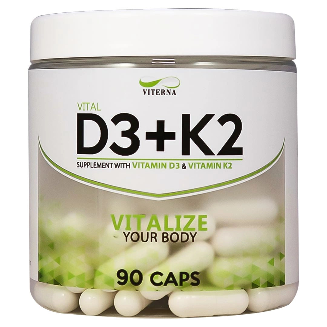 Vitamin D3 + K2 90 kapslar - Viterna