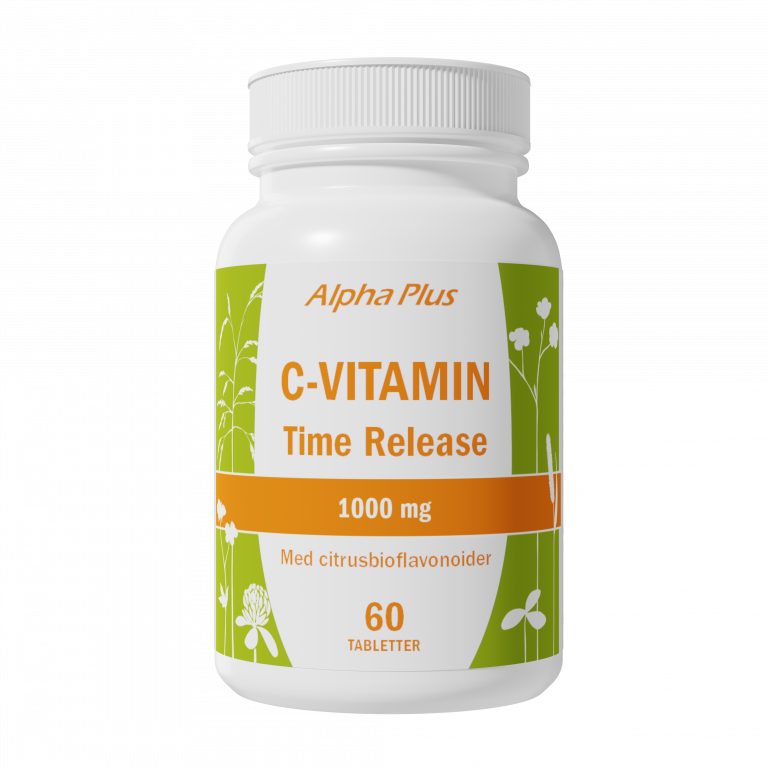 C-vitamin time release 1000 mg 60 tabletter - Alpha Plus