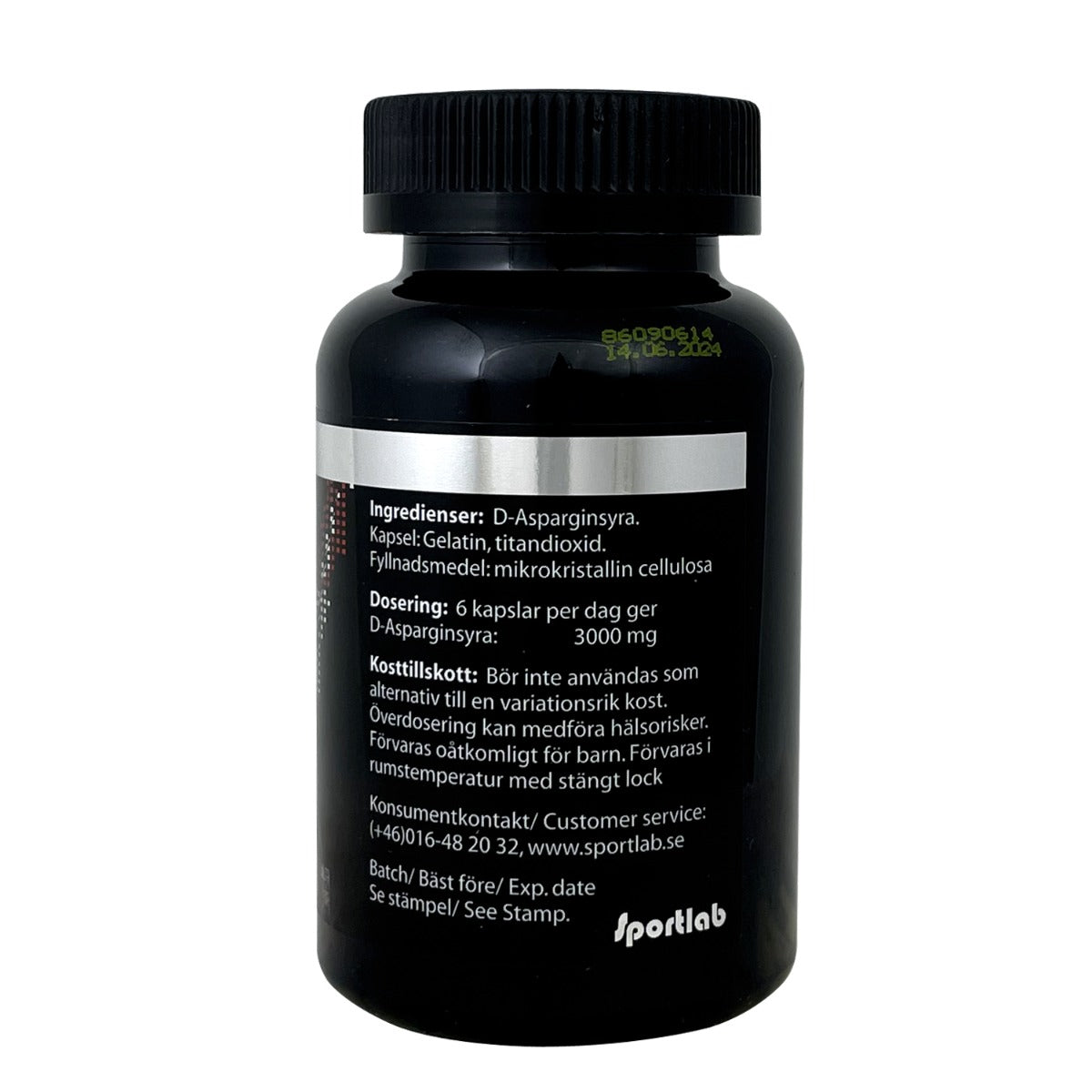 DAA, D-Aspartic Acid 100 kapslar - Sportlab