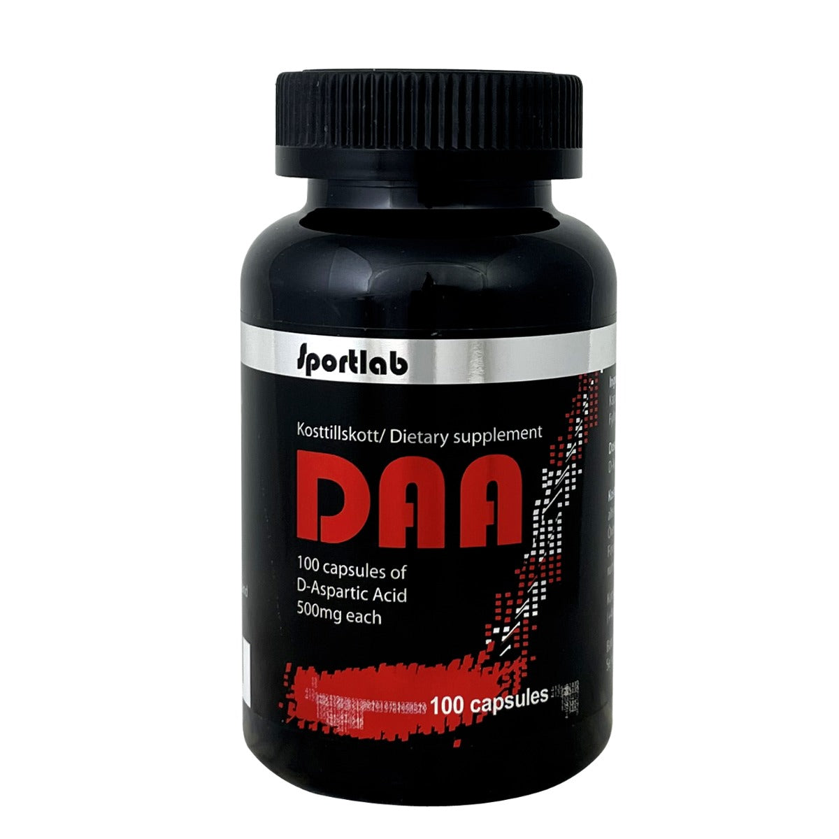 DAA, D-Aspartic Acid 100 kapslar - Sportlab