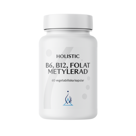 B6, B12, Folat Metylerad 60 kapslar - Holistic