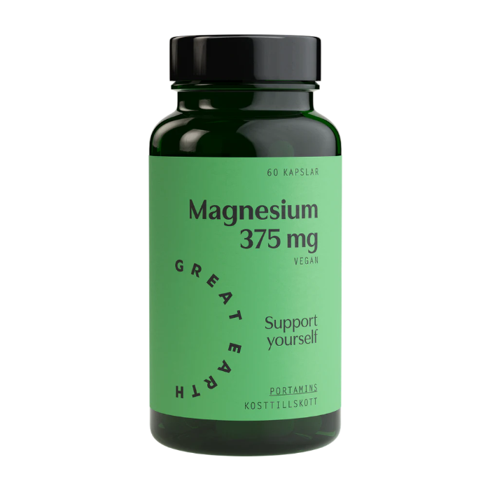 Magnesium 375 mg 60 kapslar - Great Earth