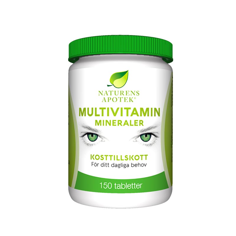 Multivitamin + Mineraler 150 tabletter - Naturens Apotek