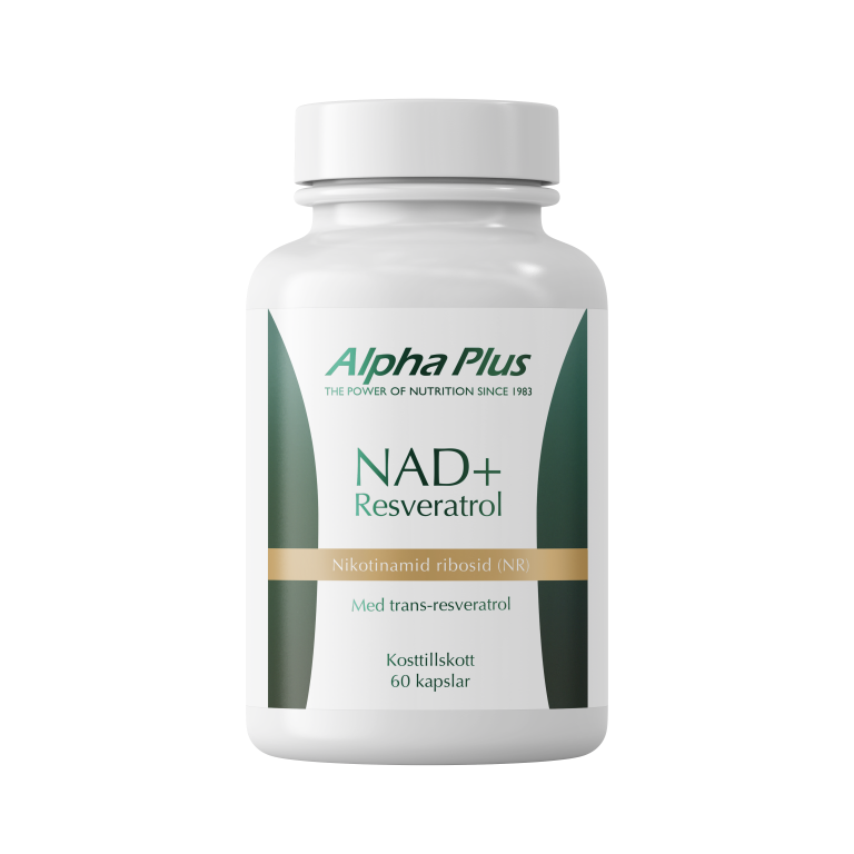 NAD+ Resveratrol 60 kapslar - Alpha Plus